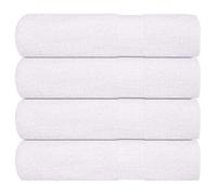 vidaXL Serviettes de Bain FROGN 4 pcs Blanc 100x150 cm 360 g/m² 100% Coton, Serviette, Ensemble de Serviettes de Bain, Serviette d'hôtel