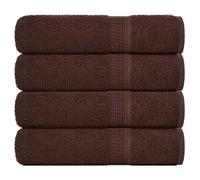 vidaXL Serviettes de bain 4 pcs marron 100x150 cm 360 g/m² 100% coton serviette ensemble de serviettes de bain serviette 136765