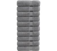 vidaXL Serviettes de Bain de Qualité Supérieure 10 pcs, Serviettes de Douche, Draps de Bain, Serviettes d'Invité de 137313 Gris