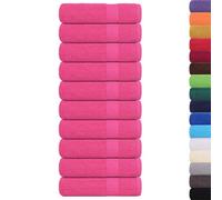 vidaXL Serviettes de Bain FROGN 10 pcs Rose 100x150 cm 360 g/m² 100% Coton, Serviette, Ensemble de Serviettes de Bain, Serviette d'hôtel