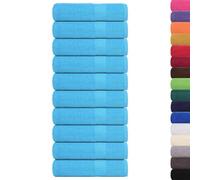 vidaXL Serviettes de Bain FROGN 10pcs Turquoise 100x150cm 360g/m² 100% Coton, Serviette, Ensemble de Serviettes de Bain, Serviette d'hôtel