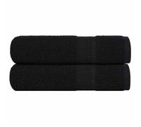 vidaXL Serviettes de douche FROGN 2 pcs noir 70x140 cm 360 g/m² 100% coton