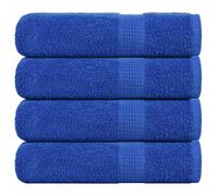 vidaXL Serviettes de douche 4 pcs bleu 70x140 cm 360 g/m² 100% coton, serviette, ensemble de serviettes de bain, serviette 136714