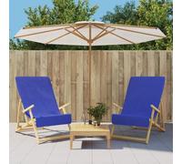 Vidaxl Serviettes De Plage 2 Pcs Bleu Royal 60x135 Cm Tissu 400 Gsm