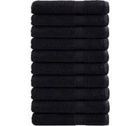 vidaXL Serviettes de qualité supérieure SOLUND 10 pcs noir 600 g/m²