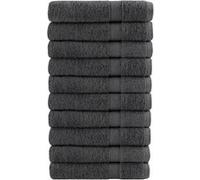 vidaXL Serviettes de Qualité Supérieure 10 pcs, Serviettes de Douche, Draps de Bain, Serviettes d'Invité de Salle de Bain, 137174 Gris