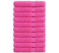 vidaXL Serviettes de Qualité Supérieure 10 pcs, Serviettes de Douche, Draps de Bain, Serviettes d'Invité de Toilette, Rose 137535 Rose