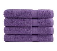 vidaXL Serviettes de Qualité Supérieure 4 pcs, Serviettes de Douche, Draps de Bain, Serviettes d'Invité de Toilette, Violet 137366 Violet