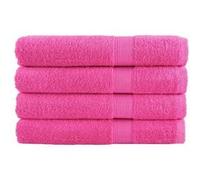 vidaXL Serviettes de Qualité Supérieure 4 pcs, Serviettes de Douche, Draps de Bain, Serviettes d'Invité de Salle de Bain, 137534 Rose