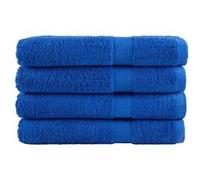 vidaXL Serviettes de Qualité Supérieure 4 pcs, Serviettes de Douche, Draps de Bain, Serviettes d'Invité de Salle de Bain, 137198 Bleu