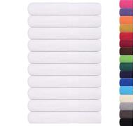 vidaXL Serviettes de Sauna FROGN 25 pcs Blanc 80x200 cm 360 g/m² 100% Coton, Serviette, Serviette de Bain, Serviette en Coton