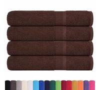 vidaXL Serviettes de Sauna FROGN 4 pcs Marron 80x200 cm 360 g/m² 100% Coton, Serviette, Serviette de Bain, Serviette en Coton