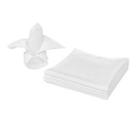 vidaXL Serviettes de table 100 pcs blanc 50 x 50 cm