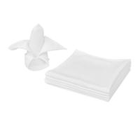 vidaXL 50 Serviettes de table Blanc 50 x 50 cm