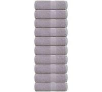 Serviettes de toilette 10 pièces FROGN Gris 30 x 30 cm 100 % coton 136826