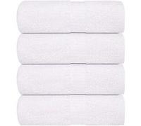 vidaXL Serviettes de toilette 4 pièces FROGN Blanc 30 x 30 cm 100 % coton 136642 Blanc