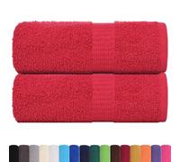 Serviettes de toilette 2 pièces FROGN Rouge 30 x 30 cm 100 % coton 136920