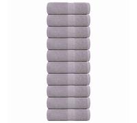 Vidaxl Serviettes D'invité 10 Pcs Gris 30x50 Cm 360 G/M² 100% Coton