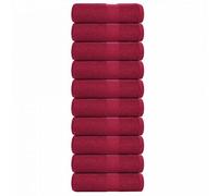 Vidaxl Serviettes D'invité 10pcs Bordeaux 30x50 Cm 360 G/M² 100% Coton