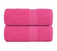 vidaXL Serviettes d'invité 2 pcs rose 30x50 cm 360 g/m² 100% coton 137043