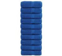 vidaXL Serviettes d'invité de Qualité Supérieure 10 pcs, Draps de Bain, Essuie-mains, Serviette de Visage Salle de Bain, 137184 Bleu