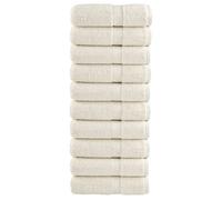 vidaXL Serviettes d'invité de Qualité Supérieure 10 pcs, Draps de Bain, Essuie-mains, Serviette de Visage Salle de Bain, 137472 Beige