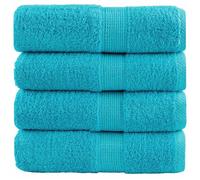 vidaXL Serviettes d'invité de Qualité Supérieure 4 pcs, Draps de Bain, Essuie-mains, Serviette de Visage Salle de Bain 137447