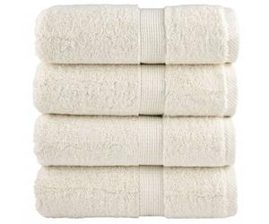 Vidaxl Serviettes D'invité De Qualité Supérieure Solund 4 Pcs Crème