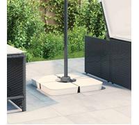vidaXL Ensemble de 4 pieds de parasol en croix 100 kg PP