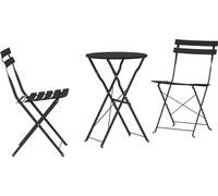 vidaXL Set Bistro pliable 3 pcs Anthracite Acier