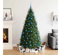 vidaXL Set de 111 Boules de Noël Bleu