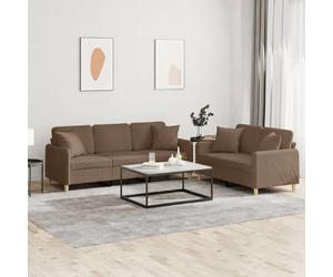 VidaXL Set de Canapés Marron