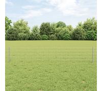 Vidaxl Set De Clôture De Jardin Ensemble De 2 Galvanisé Acier Galvanisé