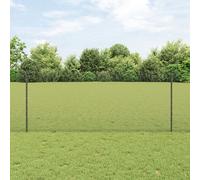 Vidaxl Set De Clôture En Grillage À Poules Set De 2 Gris Métal 10 X 1 M