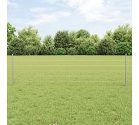 Vidaxl Set De Clôture Euro Pack De 2 Acier Galvanisé 25 X 0.6 M Solide