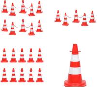 vidaXL Set de cônes de signalisation avec 10 m de chaîne rouge et blanche - Set de cônes de signalisation - Set de cônes de signalisation - Set de cônes de signalisation