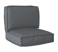 vidaXL Set de coussins de palette 2 pcs Anthracite Tissu Oxford