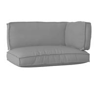vidaXL Set de coussins de palette 3 pcs Gris Tissu Oxford