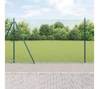 Vidaxl Set De Piquets De Clôture En Acier Set De 2 Vert