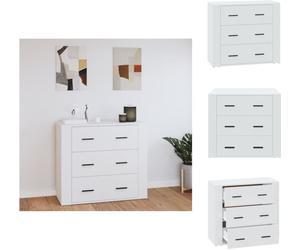vidaXL Sideboard Blanc 80x33x70 cm Bois composite - Sideboards