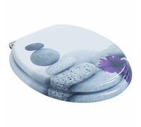 vidaXL Siège de toilette 2 pcs Gris 44 x 38 cm Panneau MDF