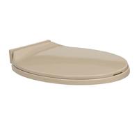 vidaXL Siège de Toilette à Fermeture en Douceur Abattant WC Lunette Cuvette Salle de Bain Maison Restaurant Magasin Hôtel Ovale Beige