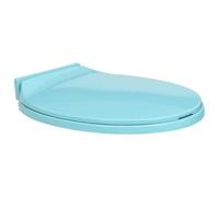vidaXL Siège de toilette Ã fermeture en douceur Vert Ovale