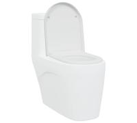 vidaXL Siège de Toilette Blanc 49 x 36 x 4 cm Duroplast, Siège de Toilettes Durable, Accessoire Moderne, Confort intérieur, Installation Facile, Design Tendance