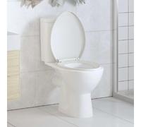 vidaXL Siège de Toilette Fermeture Douce - Blanc