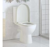 VidaXL Siège Toilette Libération Rapide Carré