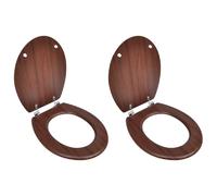 vidaXL Sièges Toilette MDF Marron