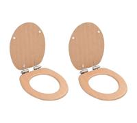 vidaXL Sièges WC MDF Bambou Doux