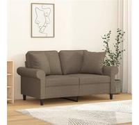vidaXL Coussins Décoratifs Taupe 40 cm