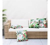 vidaXL Coussins Décoratifs Lot de 4 Multicolore